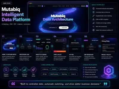 تصميم وتطوير مواقع ويب ومنصات CRM وERP وDashboards احترافية للشركات والأفراد