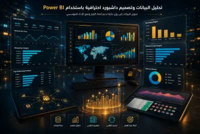 تصميم داش بورد احترافية باستخدام Power BI