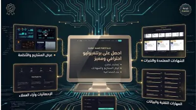 هندسة وتصميم معرض أعمال (بورتفوليو) احترافي يضاعف مبيعاتك