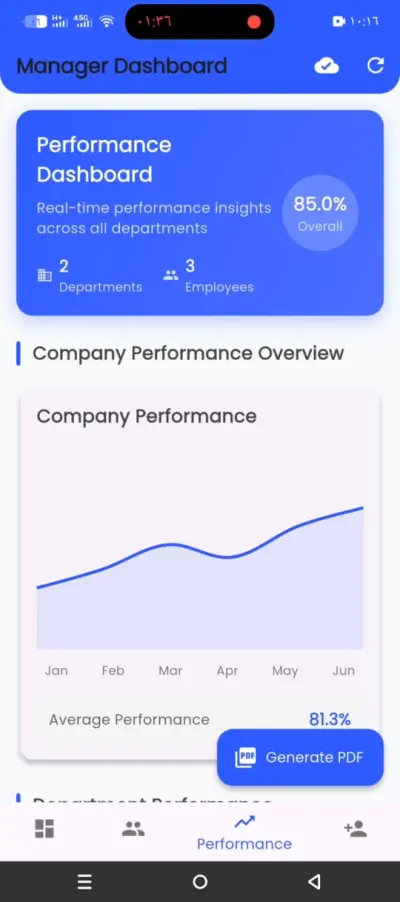 انشاء mobile app لأدارة المشاريع