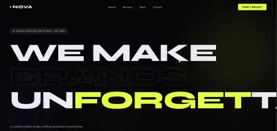 تصميم لصفحة هبوط landing page لشركة NOVA Media