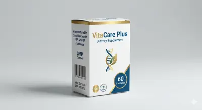 تصميم تغليف مكمل غذائي - متوافق FDA & SFDA