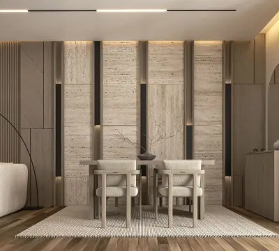 تصميم داخلي ديكور (اظهار ثلاثي الابعاد واقعي احترافى )