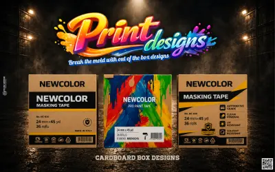 تصاميم صناديق الكرتون | Cardboard box Designs