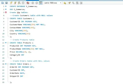 E-Commerce Database Design & SQL Implementation