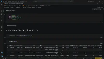 معالجة وتحليل البيانات برمجياً (Data Preprocessing & EDA) باستخدام لغة Python