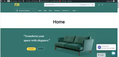 تطوير متجر إلكتروني متكامل لبيع الأثاث باستخدام WordPress & WooCommerce