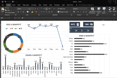 تحليل البيانات وإنشاء Dashboards على Excel