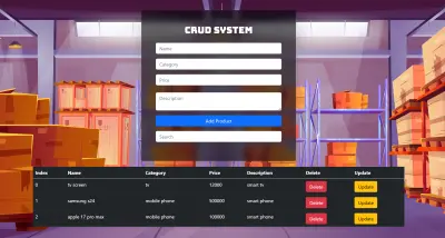 سيستم لاداره عملياتك اليوميه و مخزنك Crud system