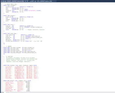 صورة العمل End-to-End Sales Data Warehouse (Dimensions & Fact Modeling)