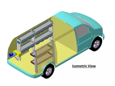 مشروع تصميم لورشة صيانة متنقلة  Mobile Workshop (Ford E-350)