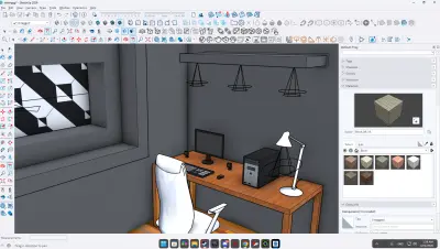 تصميم جزء من غرفة نوم