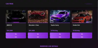 تطوير منصة Wasla Car Gallery للعرض التفاعلي بواجهات عصرية (UI/UX)
