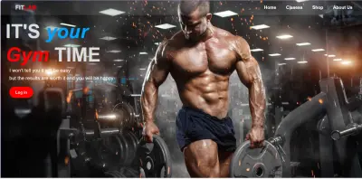تصميم وتطوير موقع إلكتروني متكامل لصالة ألعاب رياضية (Gym Website).