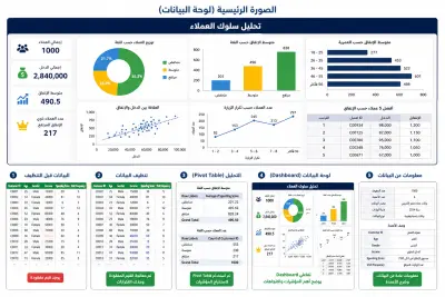 تحليل بيانات المبيعات وإنشاء Dashboard لاتخاذ قرارات تجارية باستخدام Excel