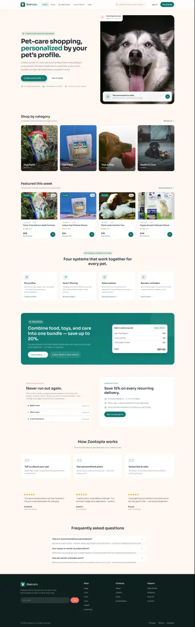 Pet Care E-Commerce Platform