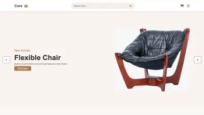 : تطوير متجر إلكتروني عصري للأثاث | E-commerce Landing Page