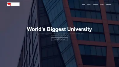تصميم موقع تعليمي متكامل | World's Biggest University Portal