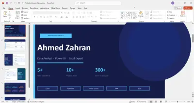 بورتفوليو تحليل البيانات — بريزنتيشن احترافي متكامل