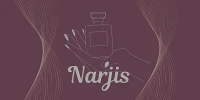 تصميم هوية بصرية وشعار لبراند العطور الفاخرة "نرجس - Narjis"