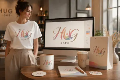 Modern Logo Design for HUG Café