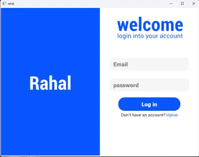 صورة العمل تطبيق سطح مكتب لتأجير السيارات