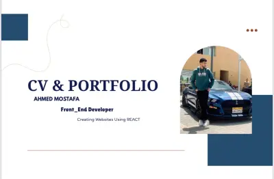 Front-End Developer Portfolio Website باستخدام React و TypeScript