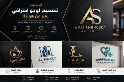تصميم لوجو احترافي ومميز يعبر عن هويتك | Logo Design & Brand Identity