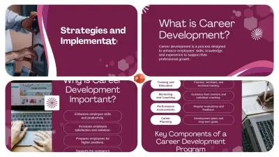 تصميم عرض تقديمي احترافي لتطوير المسار المهني (Career Development)