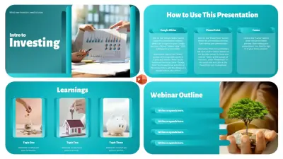 عنوان العمل: تصميم عرض تقديمـي (PowerPoint) تفاعلي لأساسيات الاستثمار