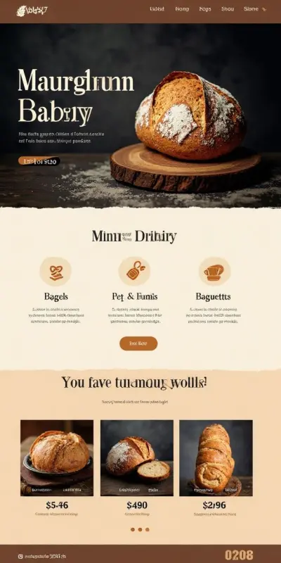 صورة العمل تصميم موقع ويب احترافي باستخدام HTML و CSS و JavaScript