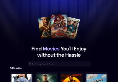 تطبيق استكشاف الأفلام والتقييمات (React Movies App)