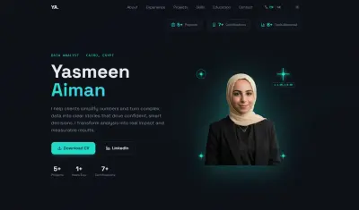 تصميم وتطوير Portfolio احترافي ومودرن يعكس هويتك ومجالك