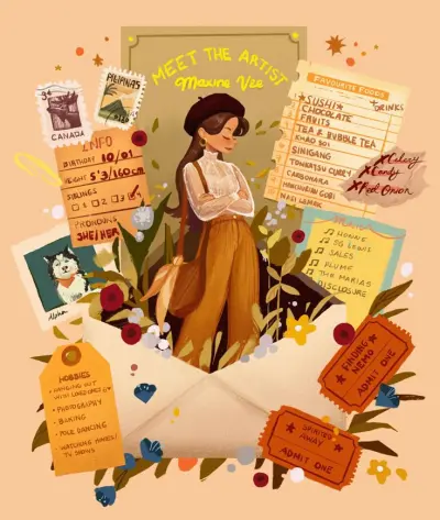 بطاقة "Meet the Artist" الكلاسيكية