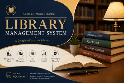 نظام إدارة مكتبة باستخدام SQL Server