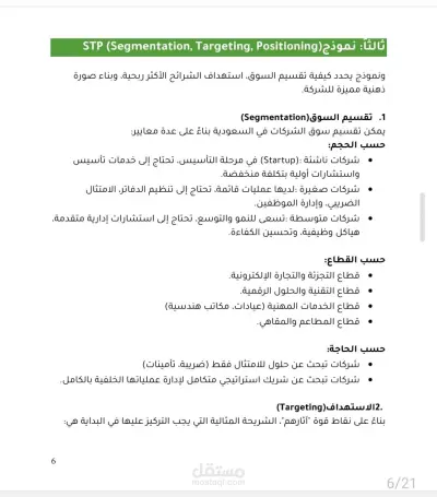 خطة تسويق احترافية متكاملة شاملة دراسة دقيقة وتحليل للسوق