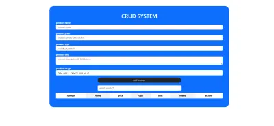 CRUD SYSTEM