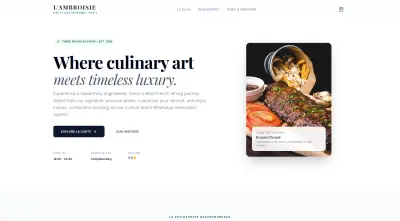 L'Ambroisie Digital Experience - إعادة إحياء رقمية للمطعم الشهير.