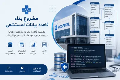 تصميم وبناء قاعدة بيانات لمستشفى وإعداد استعلامات تحليلية متقدمة باستخدام SQL