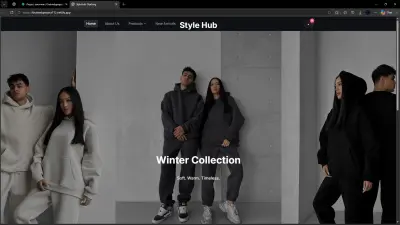 "StyleHub Clothing" - نموذج أولي لمتجر أزياء إلكتروني (Landing Page)