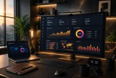 داشبورد تحليل مالي شامل على Power BI