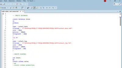 تصميم قاعدة بيانات متجر باستخدام SQL
