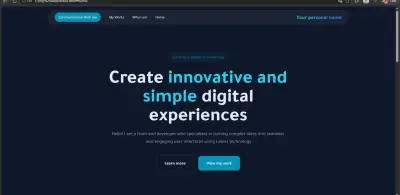 تصميم وتطوير موقع معرض أعمال شخصي احترافي (Portfolio)