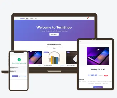 E-Commerce Store (منصة تجارة إلكترونية متكاملة وسريعة الاستجابة)