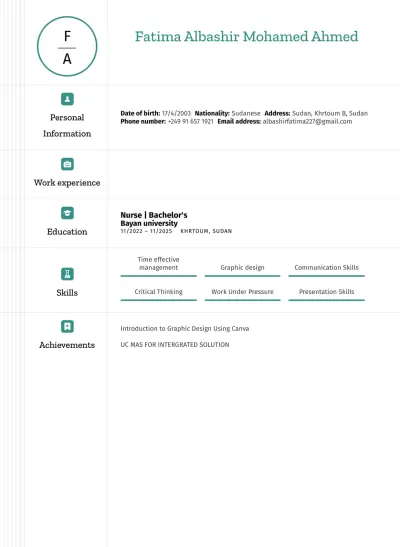 CV وبوسترات