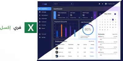 تنظيم وتحليل البيانات وإعداد تقارير Excel تفاعلية باستخدام الرسوم البيانية (يركز على التحليل).