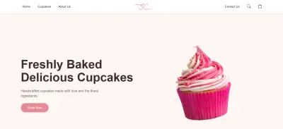 موقع لبيع المخبوزات ب استخدام html, css