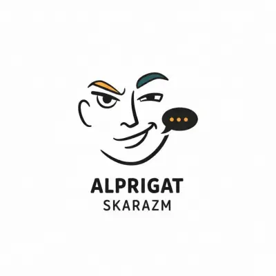 تصميم شعار (Logo Design) لشخصية كرتونية بأسلوب الرسم الخطّي.