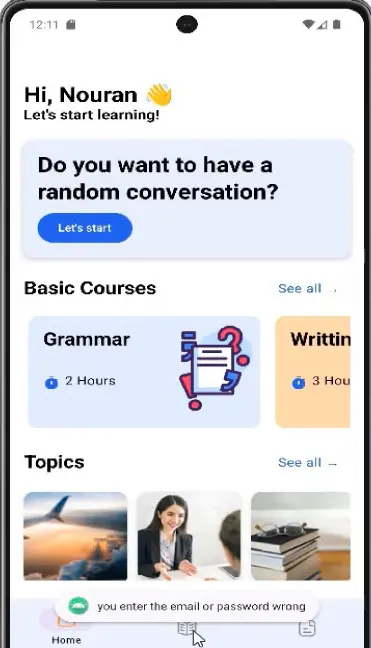 تطبيق Fluent Chat لتعلم الإنجليزية بالذكاء الاصطناعي | Android باستخدام Kotlin  Jetpack Compose