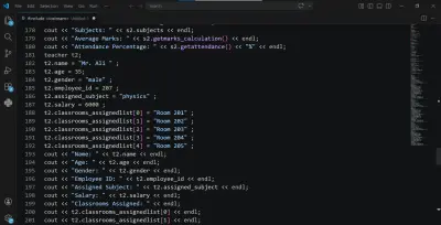 مشروع c++ للمدرسة
